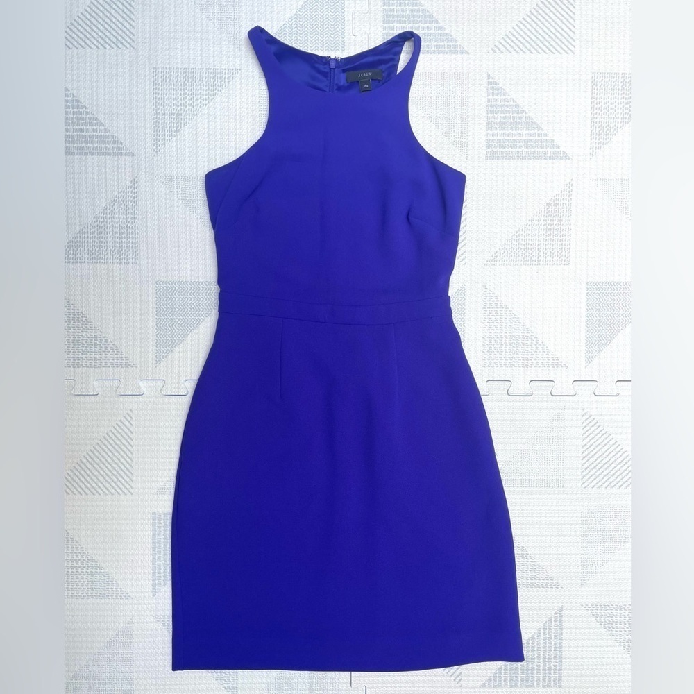 J. Crew Royal Blue Sleeveless Mini Dress Size 00 - Picture 2 of 10